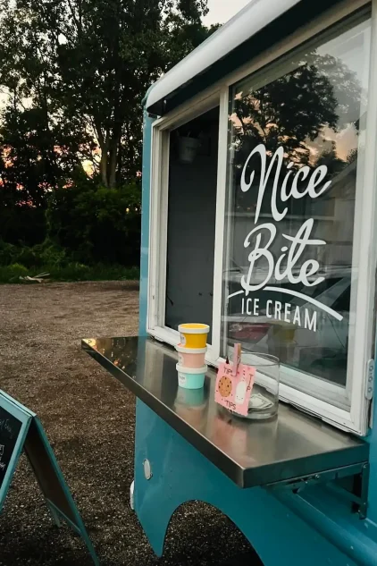 Boxed and Burlap is a great spot for our little blue truck.